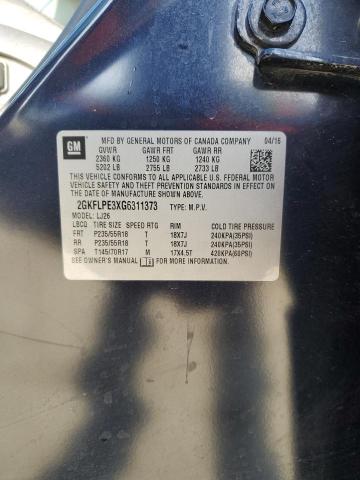 2016 GMC TERRAIN SL - 2GKFLPE3XG6311373