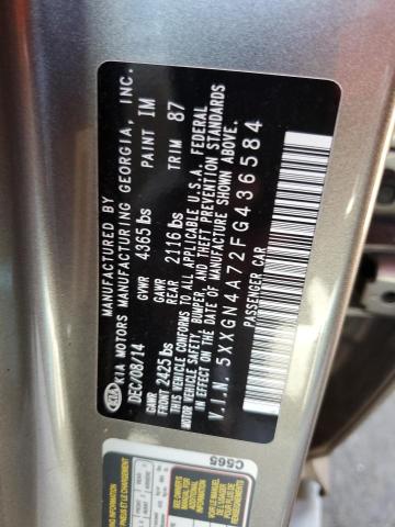 2015 KIA OPTIMA EX - 5XXGN4A72FG436584