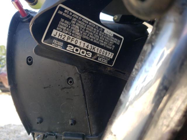 2003 HONDA FSC600 D JH2PF01143K100977