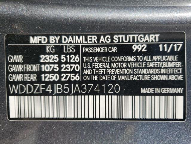 VIN WDDZF4JB5JA374120 2018 Mercedes-Benz E-Class, 300 no.12