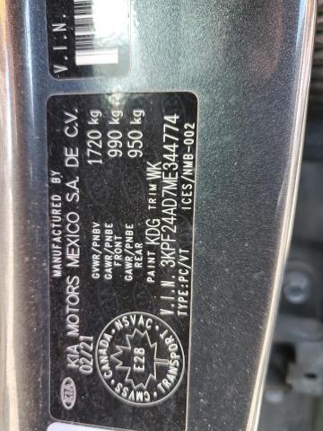 2021 KIA FORTE FE - 3KPF24AD7ME344774