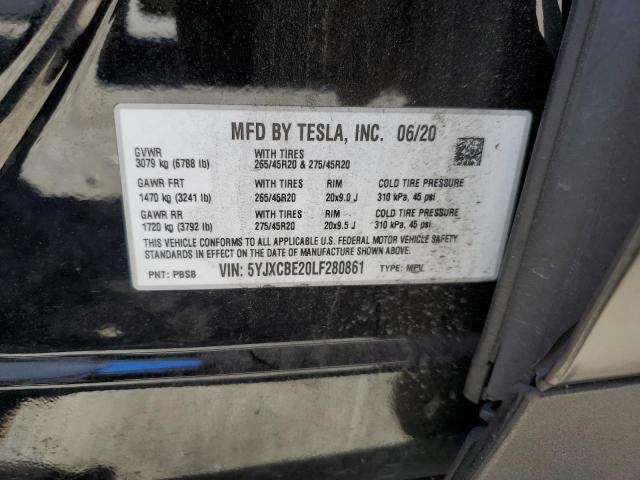 2020 TESLA MODEL X - 5YJXCBE20LF280861