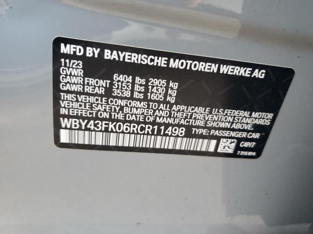 2024 BMW I5 M60 WBY43FK06RCR11498