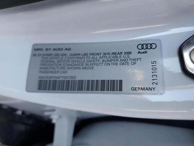 2023 AUDI E-TRON GT WAUFJBFW4P7007353