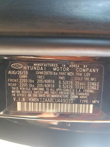 2020 HYUNDAI KONA KM8K12AA8LU449010