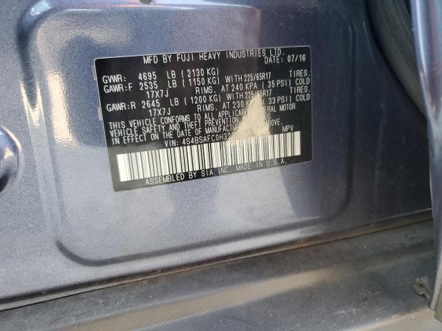 2017 SUBARU OUTBACK 2. - 4S4BSAFC0H3221310