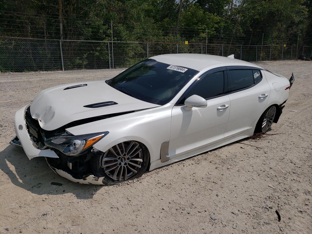 KIA STINGER 2018 white  gas KNAE15LA3J6025605 photo #1