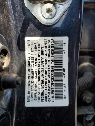 2019 HONDA CIVIC LX - 19XFC2F63KE204536