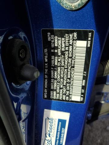 VIN SHHFK7H47KU424072 2019 Honda Civic, Sport no.13