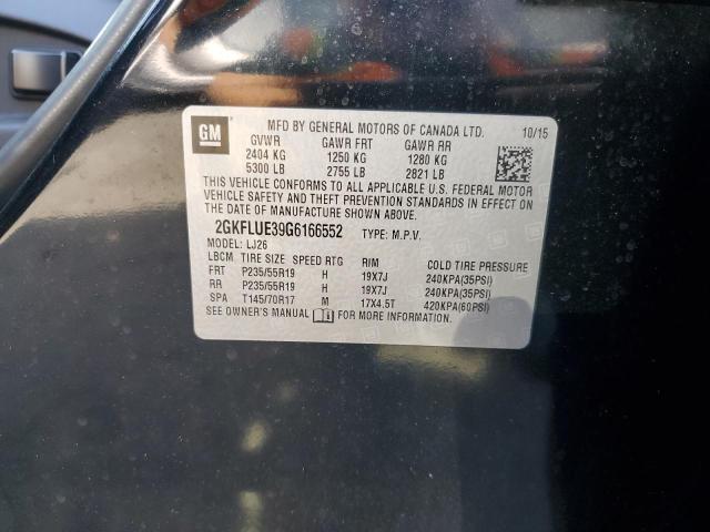 VIN 2GKFLUE39G6166552 2016 GMC Terrain, Slt no.14