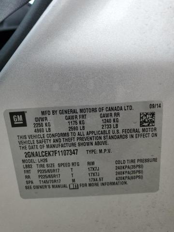 2015 CHEVROLET EQUINOX LT - 2GNALCEK7F1107347