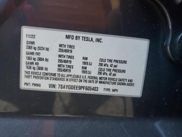 2023 TESLA MODEL Y - 7SAYGDEE9PF605403