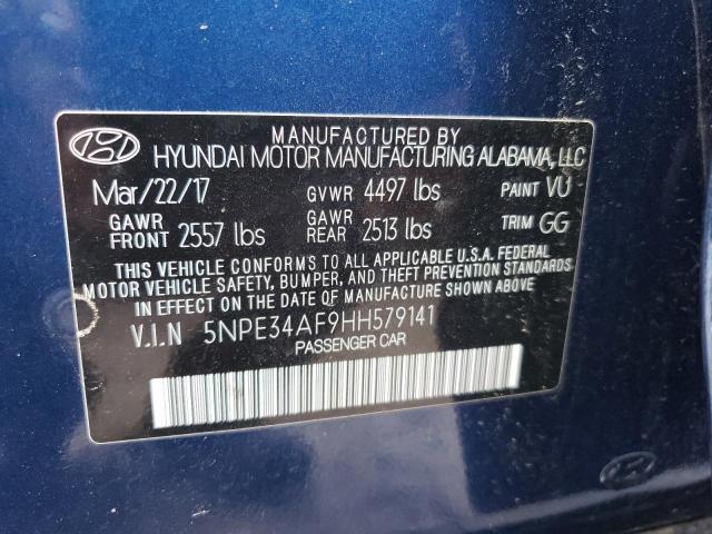 2017 HYUNDAI SONATA SPO - 5NPE34AF9HH579141