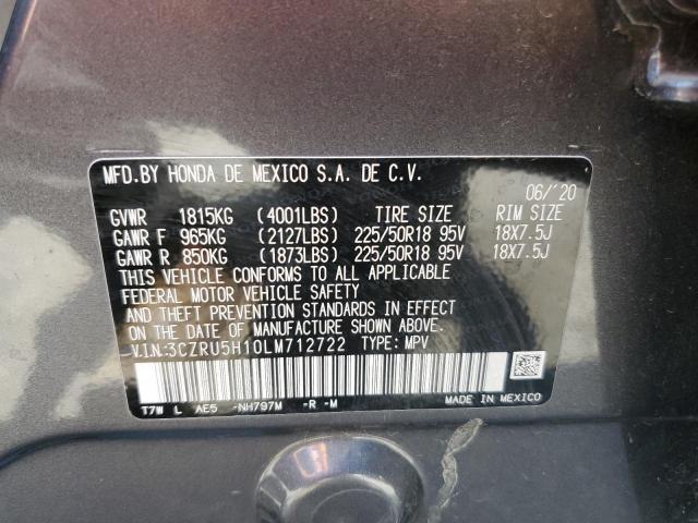 2020 HONDA HR-V SPORT - 3CZRU5H10LM712722
