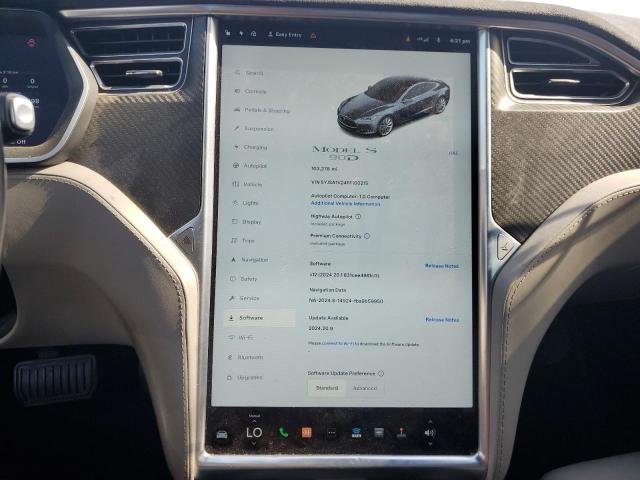 2015 TESLA MODEL S 90 - 5YJSA1V24FF100215
