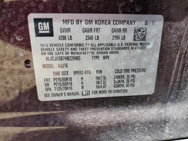 2017 BUICK ENCORE PRE - KL4CJASB7HB226965