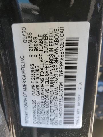 2020 HONDA ACCORD SPO - 1HGCV1F33LA137794