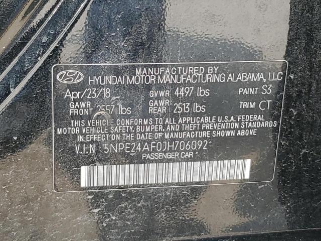 VIN 5NPE24AF0JH706092 2018 Hyundai Sonata, SE no.12