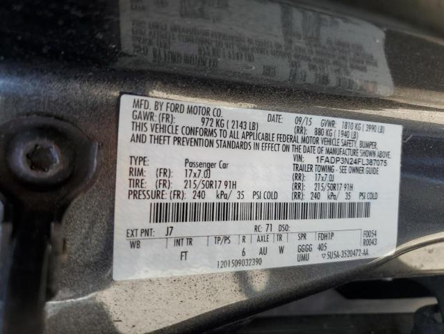 2015 FORD FOCUS TITA - 1FADP3N24FL387075