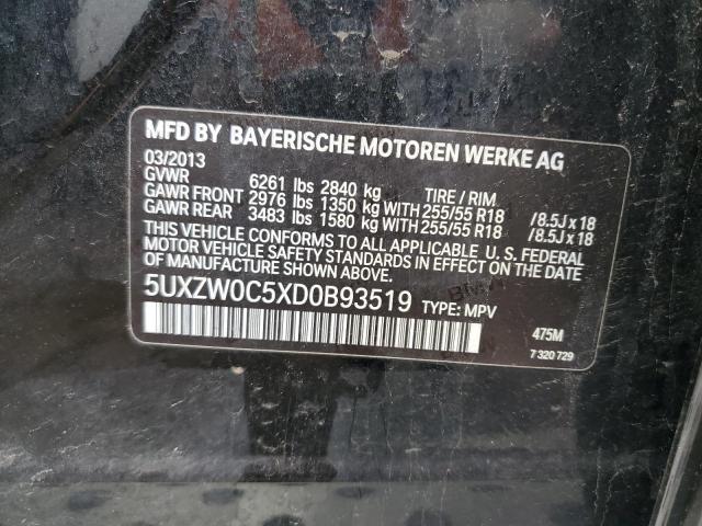 VIN 5UXZW0C5XD0B93519 2013 BMW X5, Xdrive35D no.13