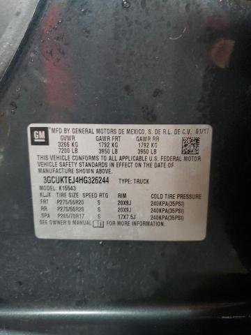2017 CHEVROLET SILVERADO - 3GCUKTEJ4HG326244