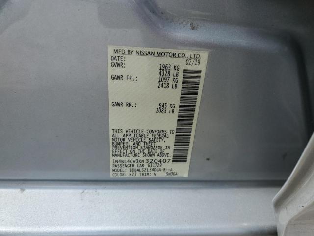 2019 NISSAN ALTIMA SR - 1N4BL4CV3KN320407