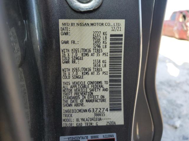 2022 NISSAN FRONTIER S - 1N6ED1CM1NN637274