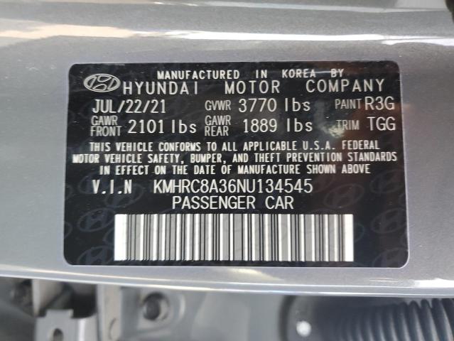 2022 HYUNDAI VENUE SEL KMHRC8A36NU134545  67022924