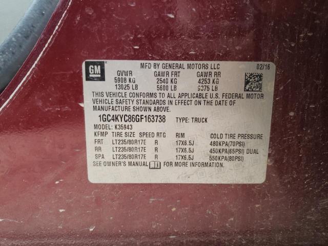 2016 CHEVROLET 3500HD - 1GC4KYC86GF163738