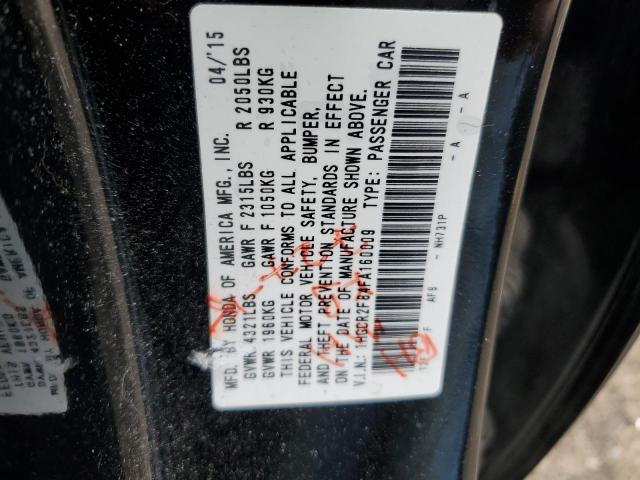 2015 HONDA ACCORD EXL 1HGCR2F84FA160009  65390564