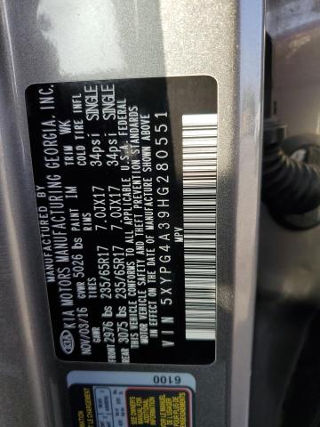 2017 KIA SORENTO LX - 5XYPG4A39HG280551