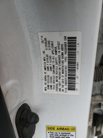 VIN 1HGCR2F39EA267852 2014 Honda Accord, LX no.12