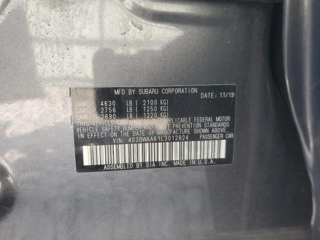 VIN 4S3BWAA61L3012824 2020 Subaru Legacy no.13