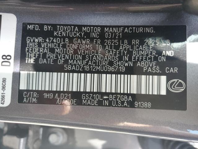 2021 LEXUS ES 350 BAS - 58ADZ1B12MU096719