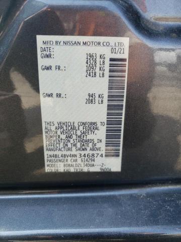 2021 NISSAN ALTIMA S - 1N4BL4BV4MN346874