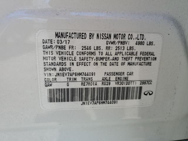 2017 INFINITI Q50 PREMIU - JN1EV7AP6HM744091