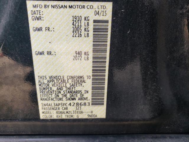 VIN 1N4AL3AP3FC428683 2015 Nissan Altima, 2.5 no.13