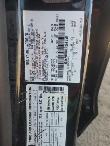 VIN 3FA6P0LU8KR261650 2019 Ford Fusion, SE no.12