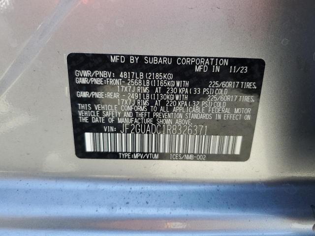 2024 SUBARU CROSSTREK - JF2GUADC1R8326371