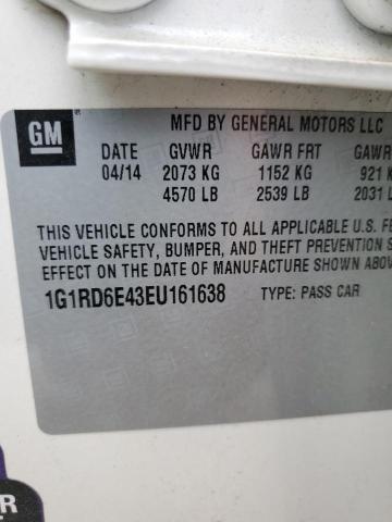 VIN 1G1RD6E43EU161638 2014 Chevrolet Volt no.13