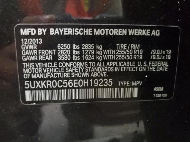 VIN 5UXKR0C56E0H19235 2014 BMW X5, Xdrive35I no.13