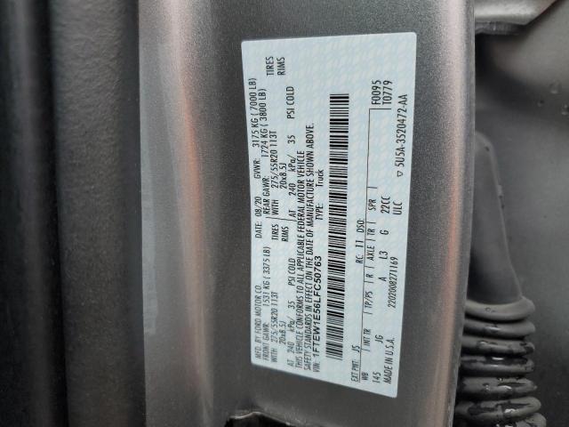 2020 FORD F150 SUPER - 1FTEW1E56LFC50763