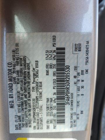 VIN 3FA6P0HR5DR205530 2013 Ford Fusion, SE no.12