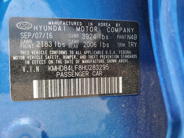 2017 HYUNDAI ELANTRA SE - KMHD84LF8HU283295