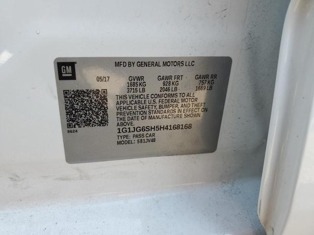 2017 CHEVROLET SONIC - 1G1JG6SH5H4168168