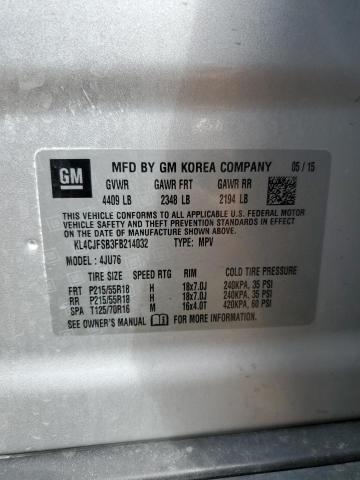 2015 BUICK ENCORE CON - KL4CJFSB3FB214032