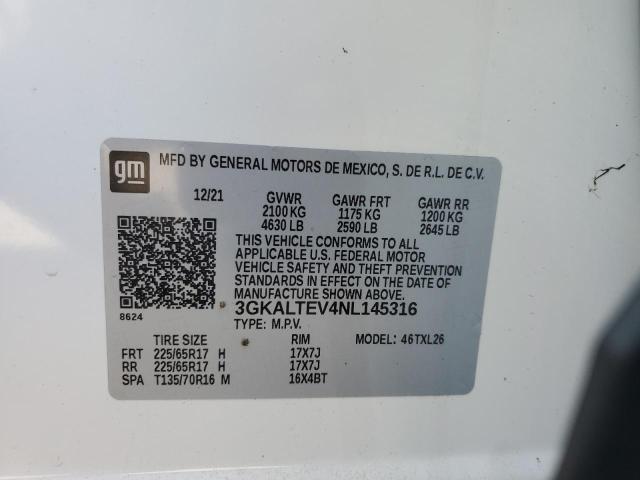 2022 GMC TERRAIN SL - 3GKALTEV4NL145316