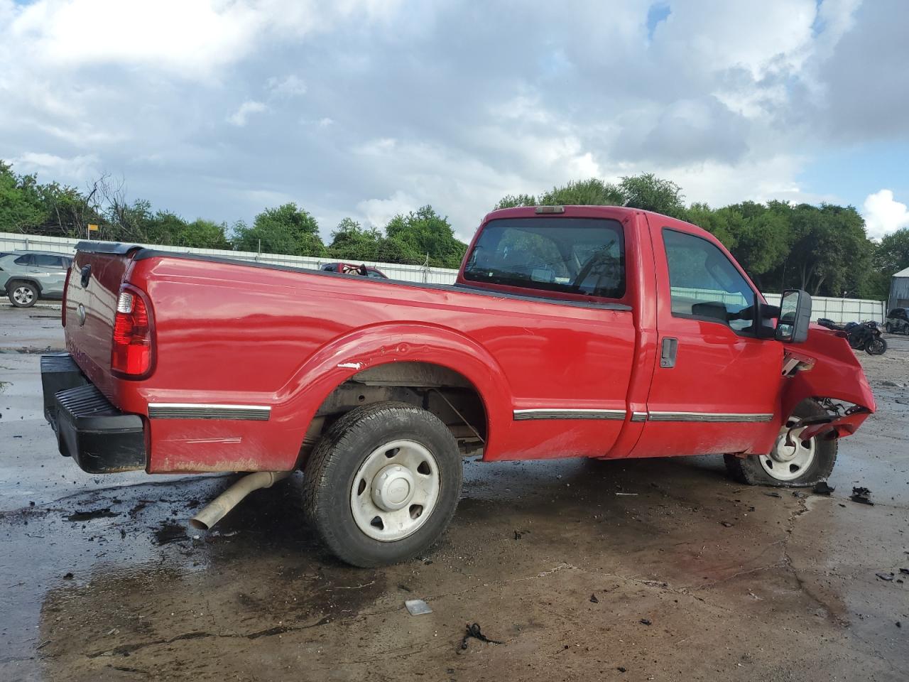 FORD F250 SUPER 2009 red  gas 1FTNF20Y39EA01567 photo #4