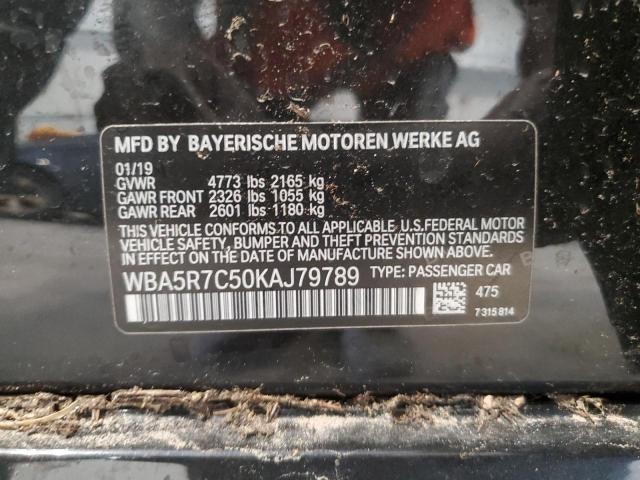 VIN WBA5R7C50KAJ79789 2019 BMW 3 Series, 330XI no.12