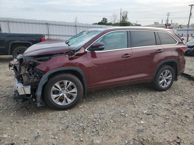 VIN 5TDJKRFH9ES055566 2014 Toyota Highlander, Xle no.1